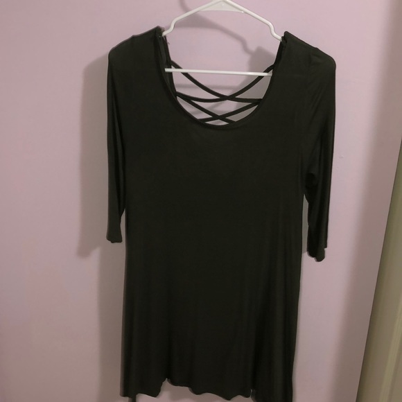 3/4 length t shirt dress - Picture 2 of 3